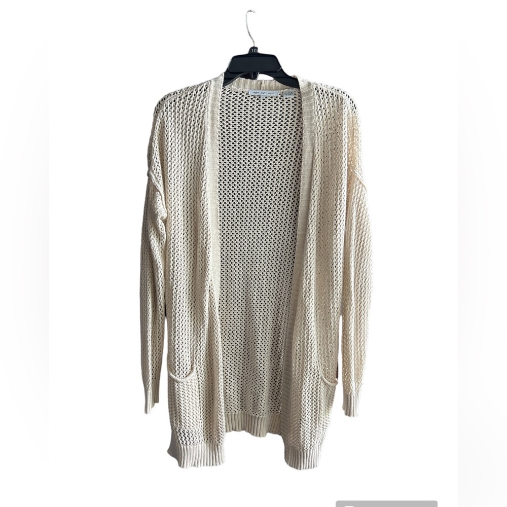 Crochet-Style Drop Shoulder Cardigan size small